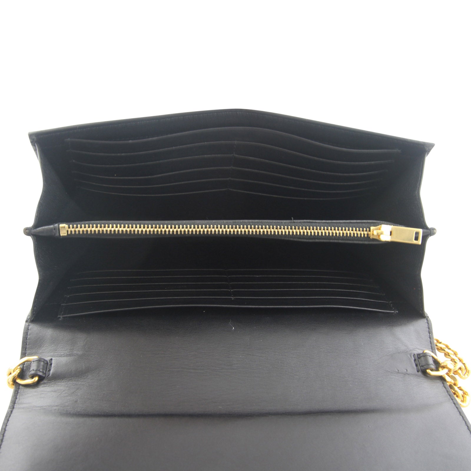 Saint Laurent Letters Chain Wallet