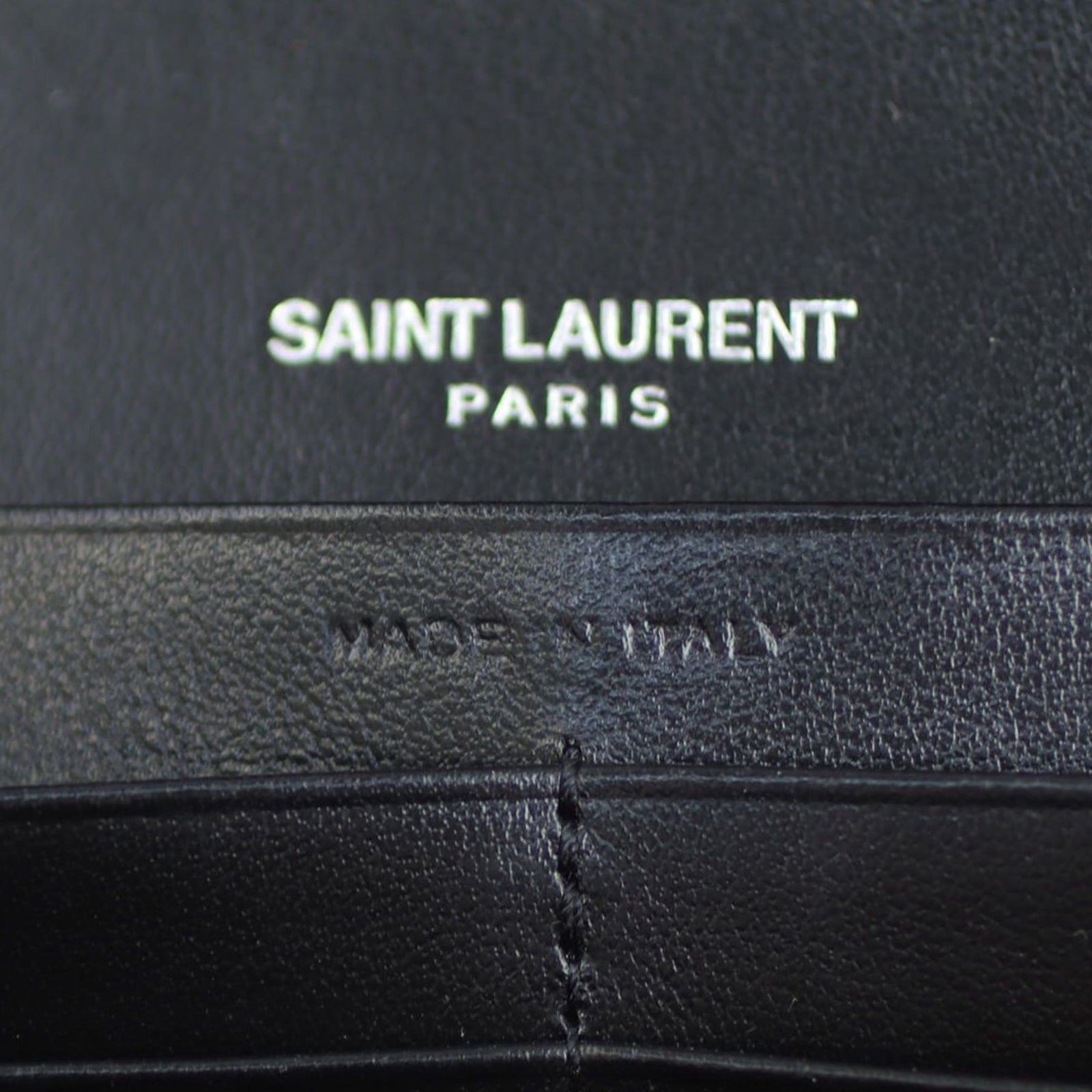 Saint Laurent Microstud and Rivet Kate Chain Wallet