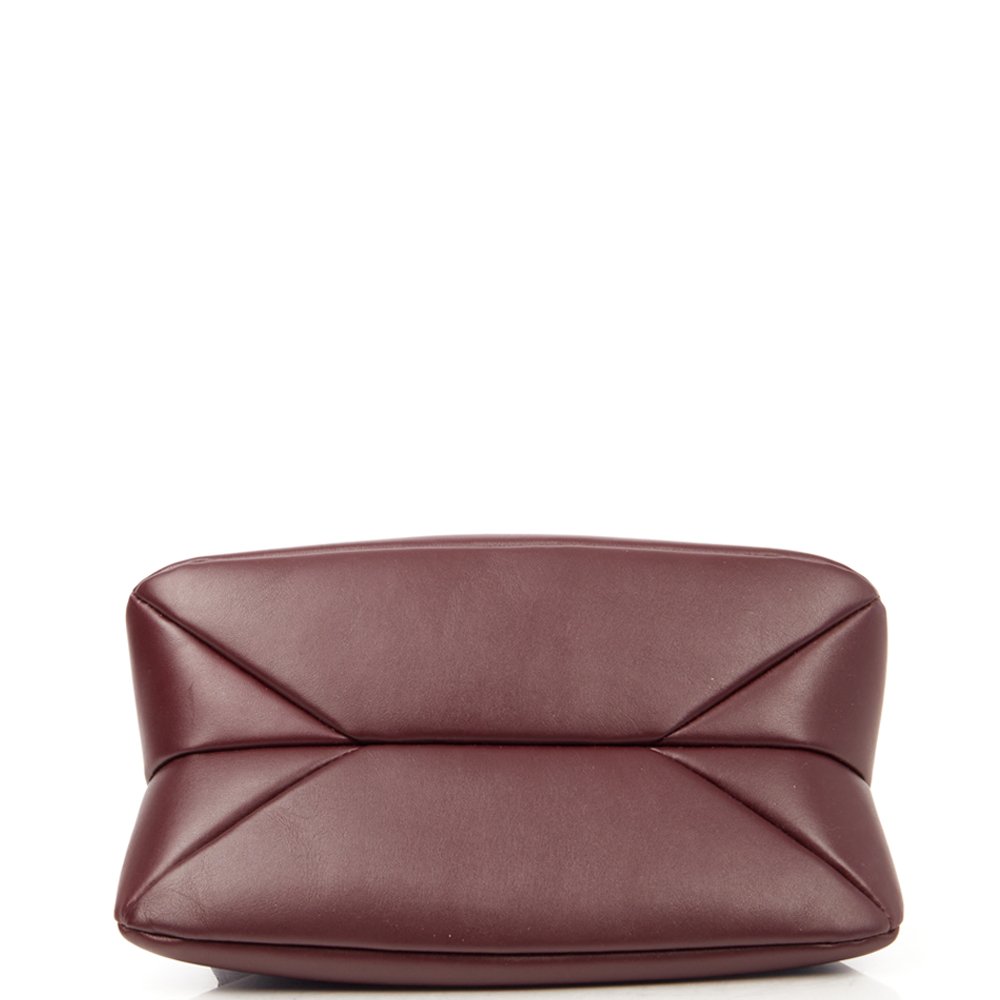 Chloe Shoulder Bag Juana Chain Bag in Plum Purple, Calfskin Leather