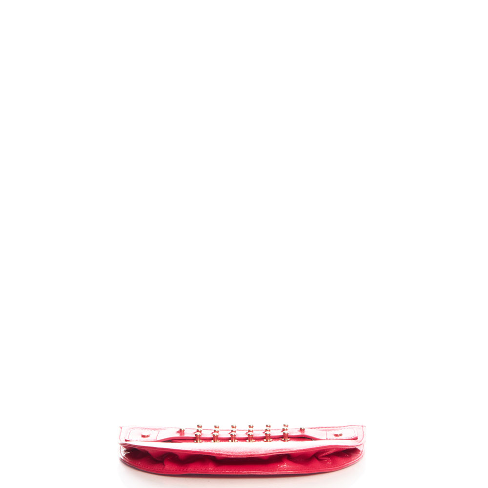 Alexander McQueen Clutch Wristlet in Print, Patent Leather