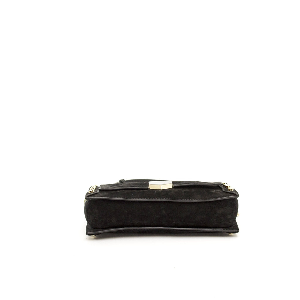 Jimmy Choo Cross Body Lockett  in Black, Suede