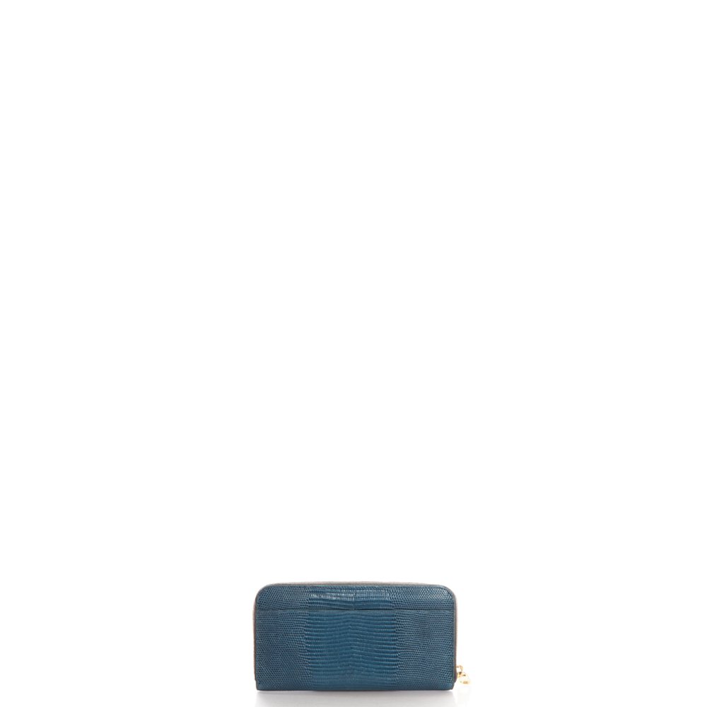 Dolce & Gabbana Purse Wallet in Blue, Exotic Effect Leather
