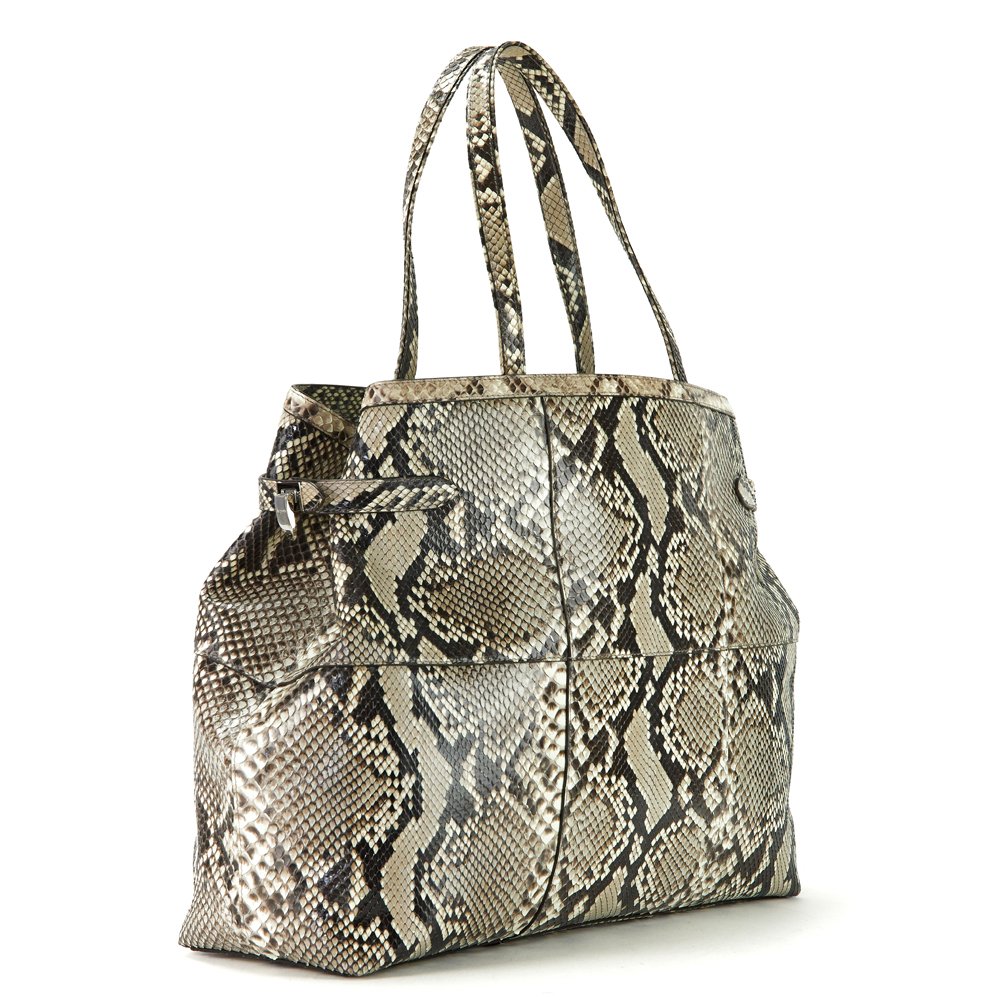 Asprey Tote Tote in Grey, Exotic