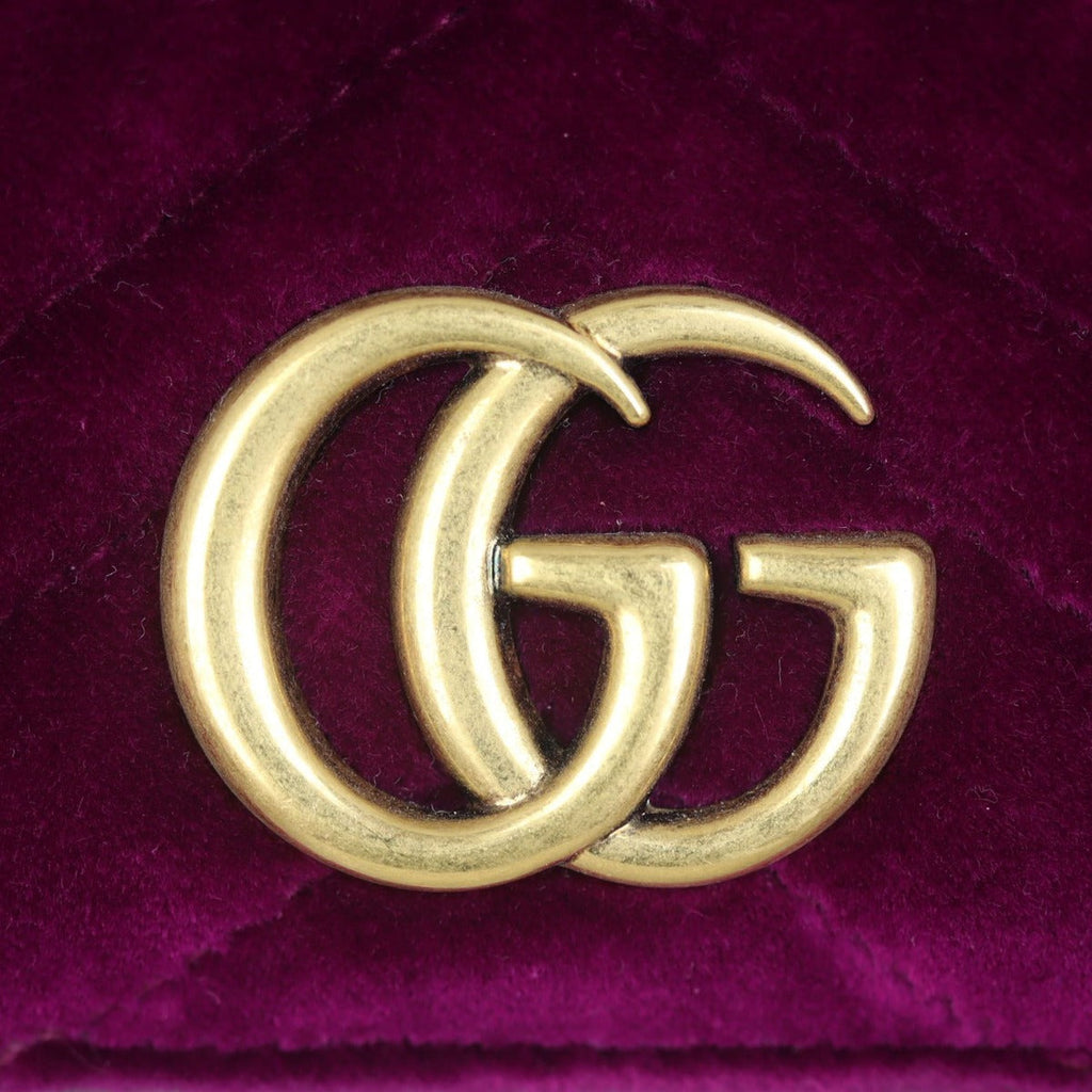 Gucci GG Velvet Super Mini Shoulder Bag