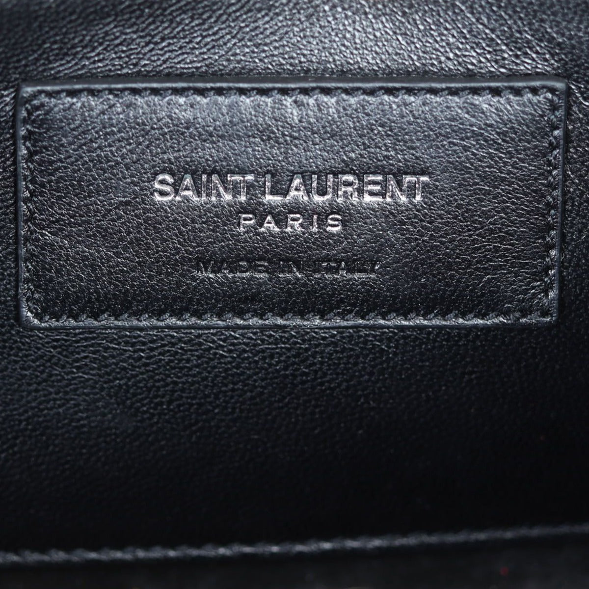 Saint Laurent Kate Tassel Chain Bag Original Small Croc-Embossed