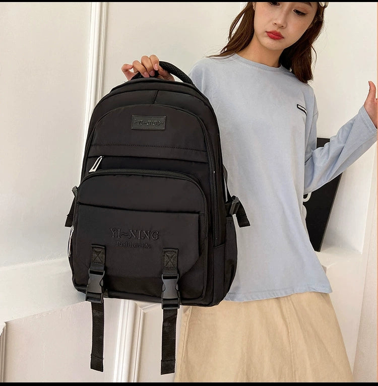 New Thickened Backpack Multi-Layer Zipper Buckle Backpack Cushioning Strap Wear-Resistant Good Quality Backpack for Women ZK412