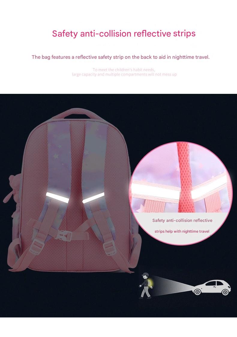 Pink Cartoon Kids Backpack with Fairy Tale Design MJ14