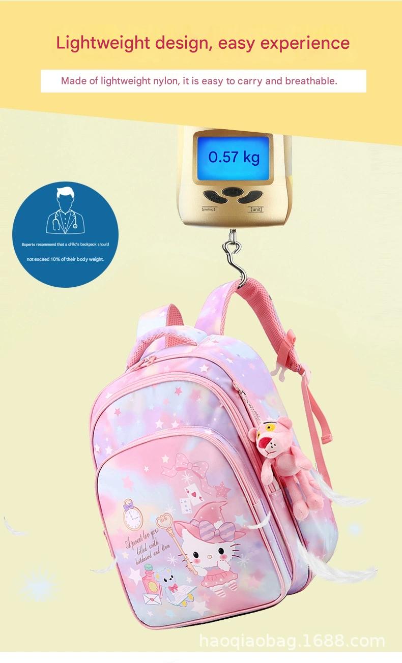 Pink Cartoon Kids Backpack with Fairy Tale Design MJ14
