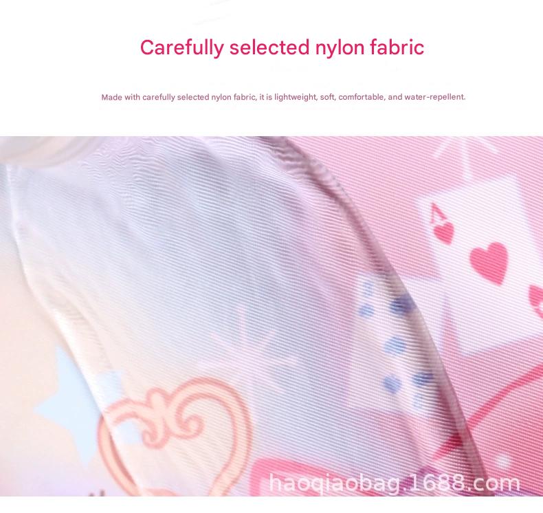 Pink Cartoon Kids Backpack with Fairy Tale Design MJ14