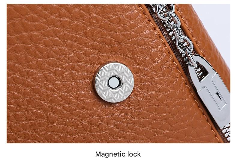 New Fashion Solid Color Small Square Handbag Crossbody Versatile Lightweight 8219-0181