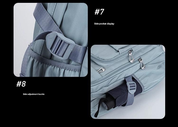 New Thickened Backpack Multi-Layer Zipper Buckle Backpack Cushioning Strap Wear-Resistant Good Quality Backpack for Women ZK412