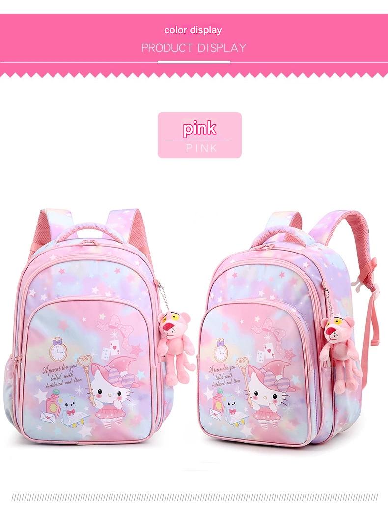 Pink Cartoon Kids Backpack with Fairy Tale Design MJ14