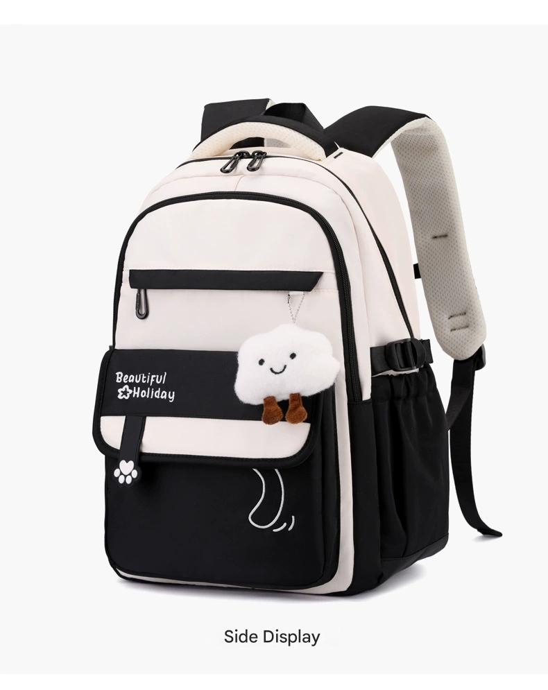 Kids' School Backpack without KeyChain - Cute  Plaid Design for Girls ZK402 ( Best For Playgroup to 4th Class)