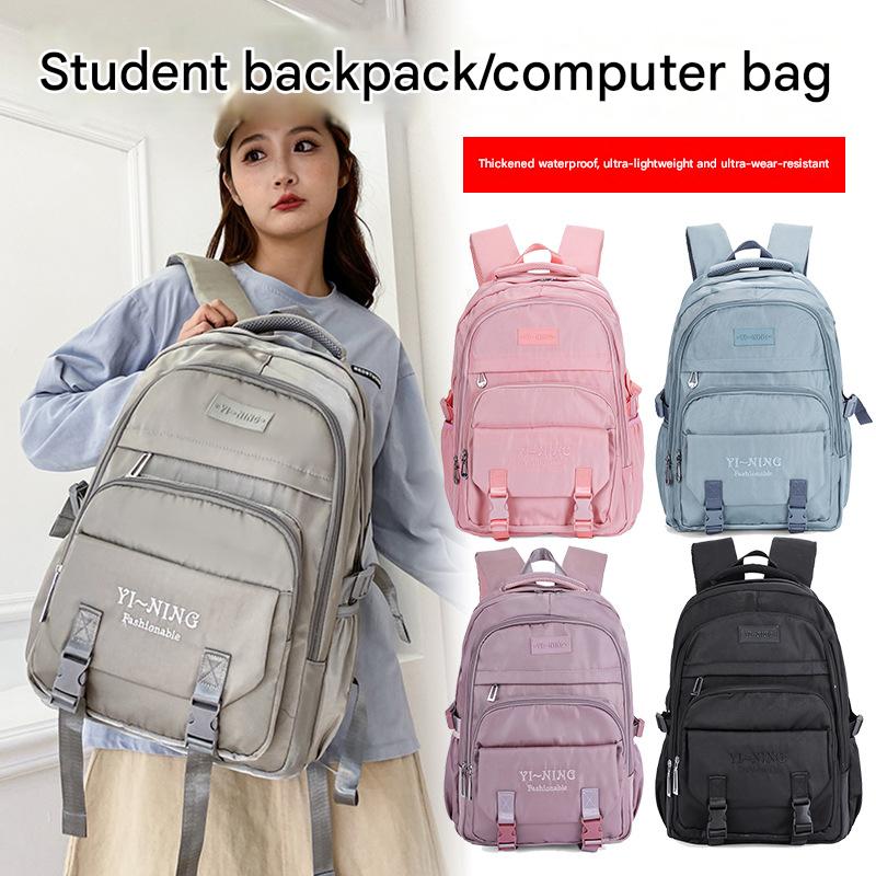 New Thickened Backpack Multi-Layer Zipper Buckle Backpack Cushioning Strap Wear-Resistant Good Quality Backpack for Women ZK412