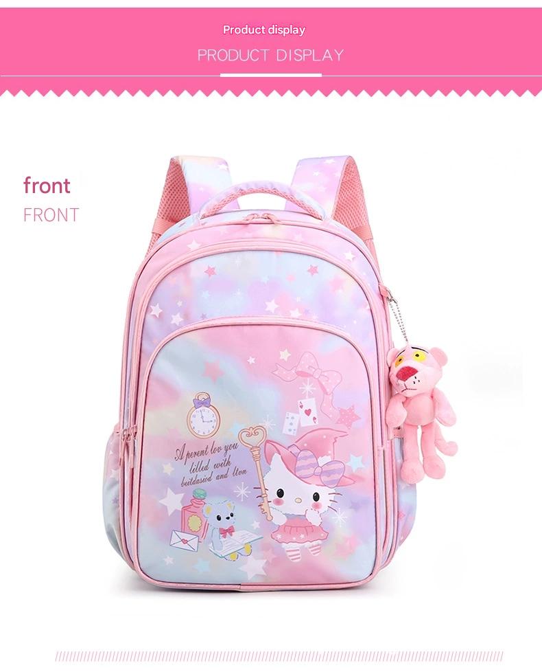 Pink Cartoon Kids Backpack with Fairy Tale Design MJ14