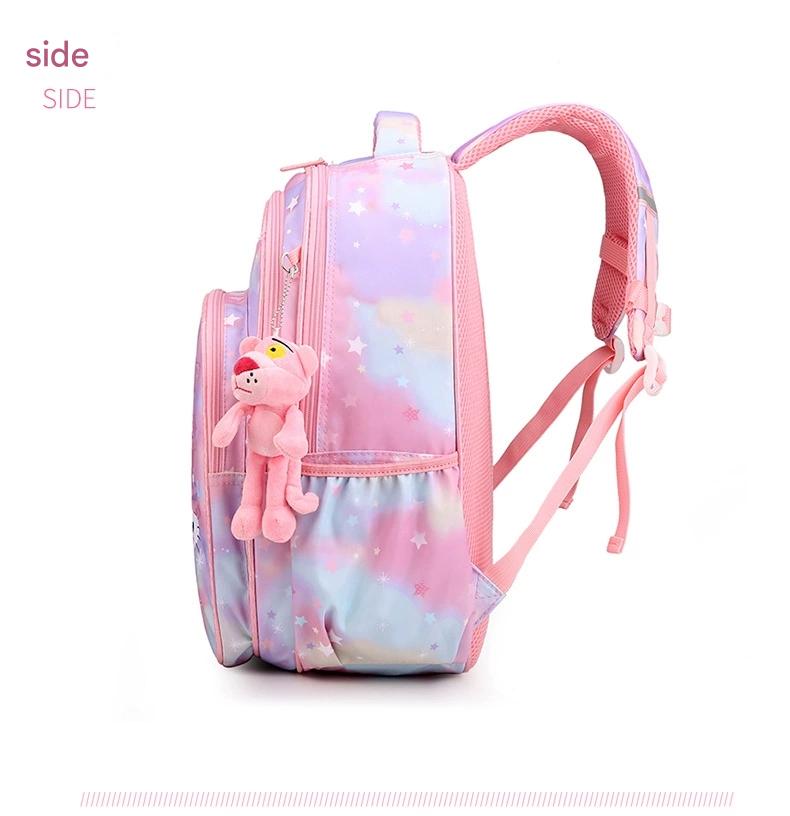 Pink Cartoon Kids Backpack with Fairy Tale Design MJ14