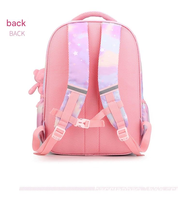 Pink Cartoon Kids Backpack with Fairy Tale Design MJ14