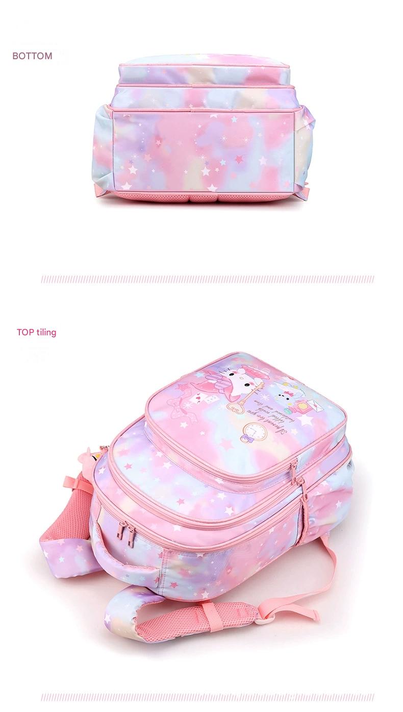 Pink Cartoon Kids Backpack with Fairy Tale Design MJ14