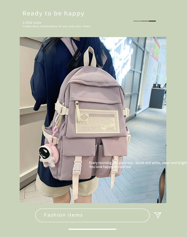 New Fashionable Backpack for Junior High School Students, College Students, Girls ZK411
