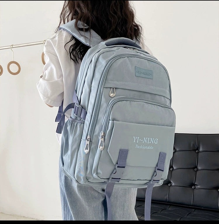 New Thickened Backpack Multi-Layer Zipper Buckle Backpack Cushioning Strap Wear-Resistant Good Quality Backpack for Women ZK412