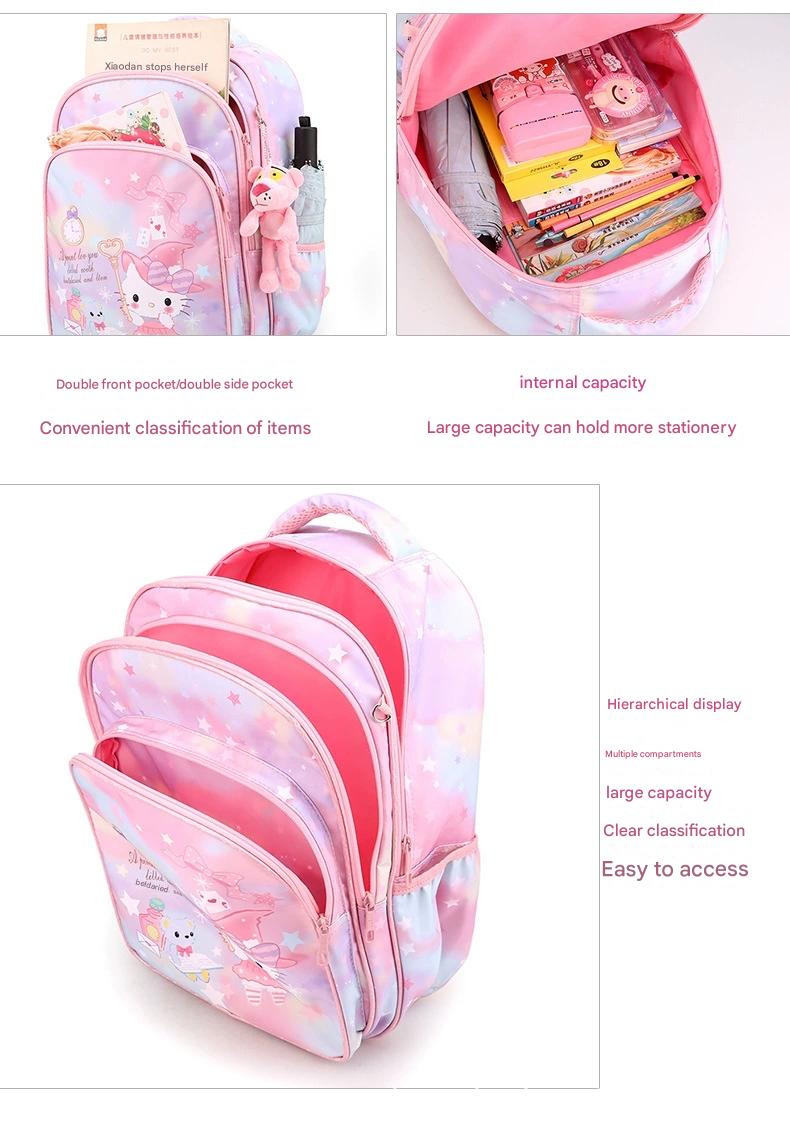 Pink Cartoon Kids Backpack with Fairy Tale Design MJ14