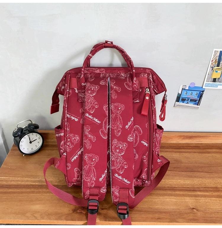 Student Schoolbag Double Back College Style Casual Portable Large Capacity Backpack ZK419