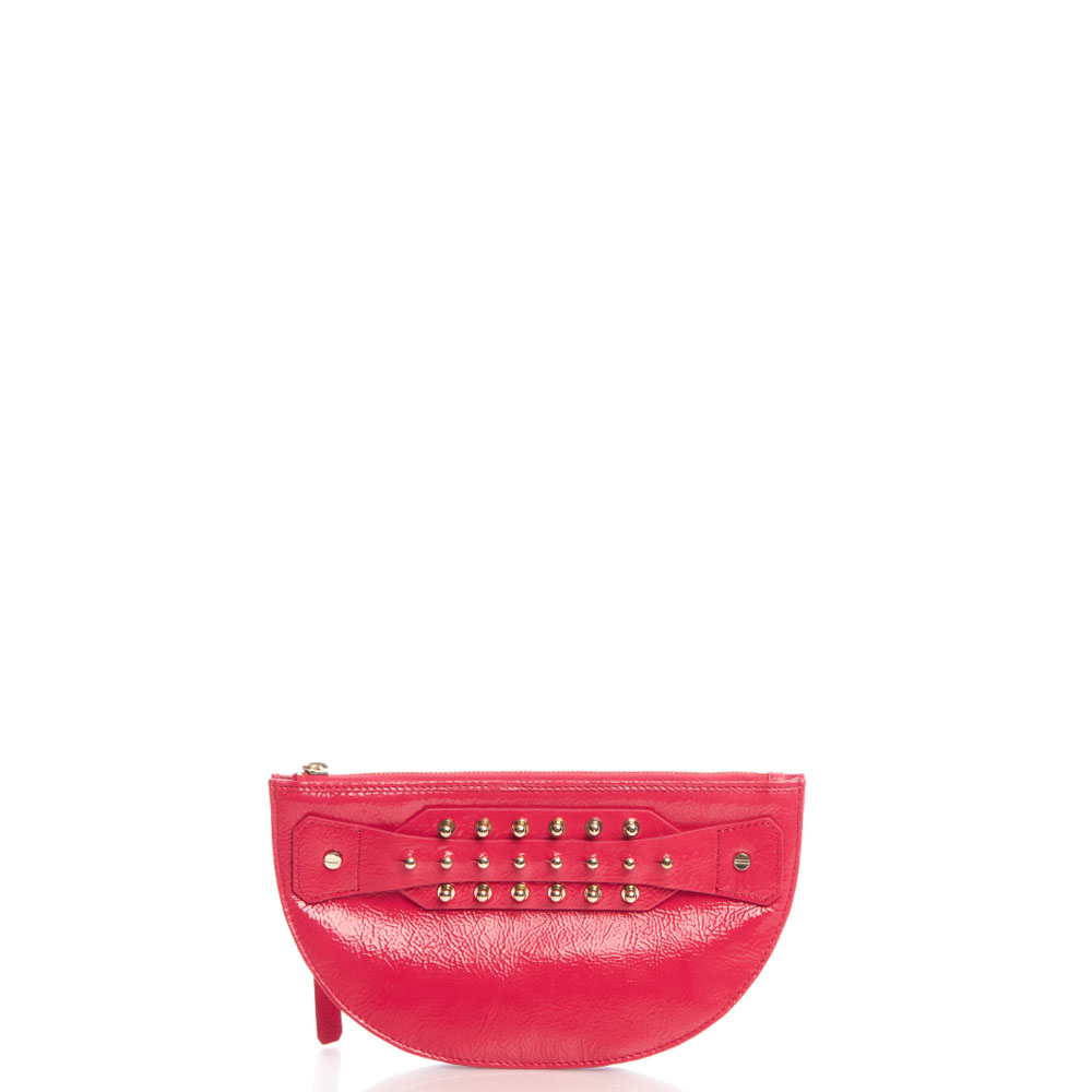 Alexander McQueen Clutch Wristlet in Print, Patent Leather