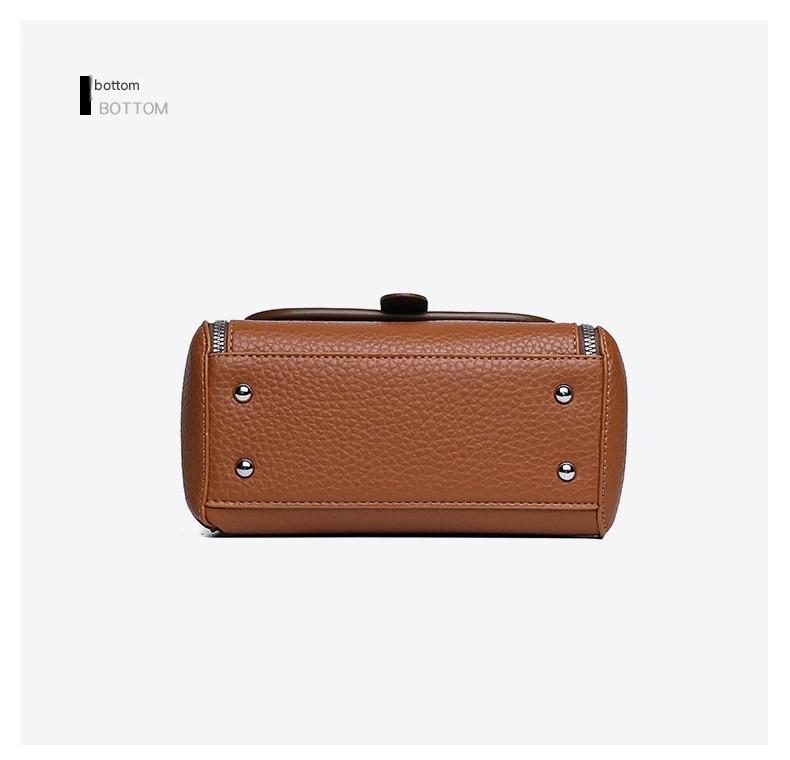 New Fashion Solid Color Small Square Handbag Crossbody Versatile Lightweight 8219-0181