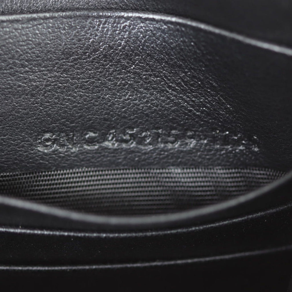 Saint Laurent Kate Tassel Chain Wallet Croc-Embossed